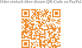 Oder einfach über diesen QR-Code zu PayPal.