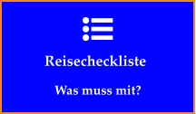 Reisecheckliste Was muss mit?